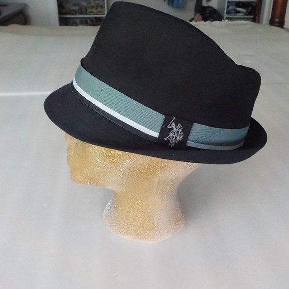 U.S. Polo Assn. Accessories - Polo Black Fedora Gray Band (UNISEX)